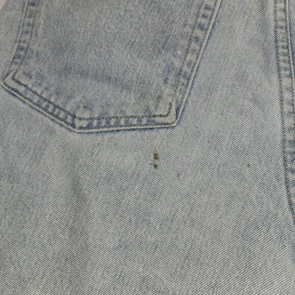 Vintage GUESS Jeans Loose Straight Leg Light Wash 34 X 29 Big Triangle Patch USA - Picture 12 of 12